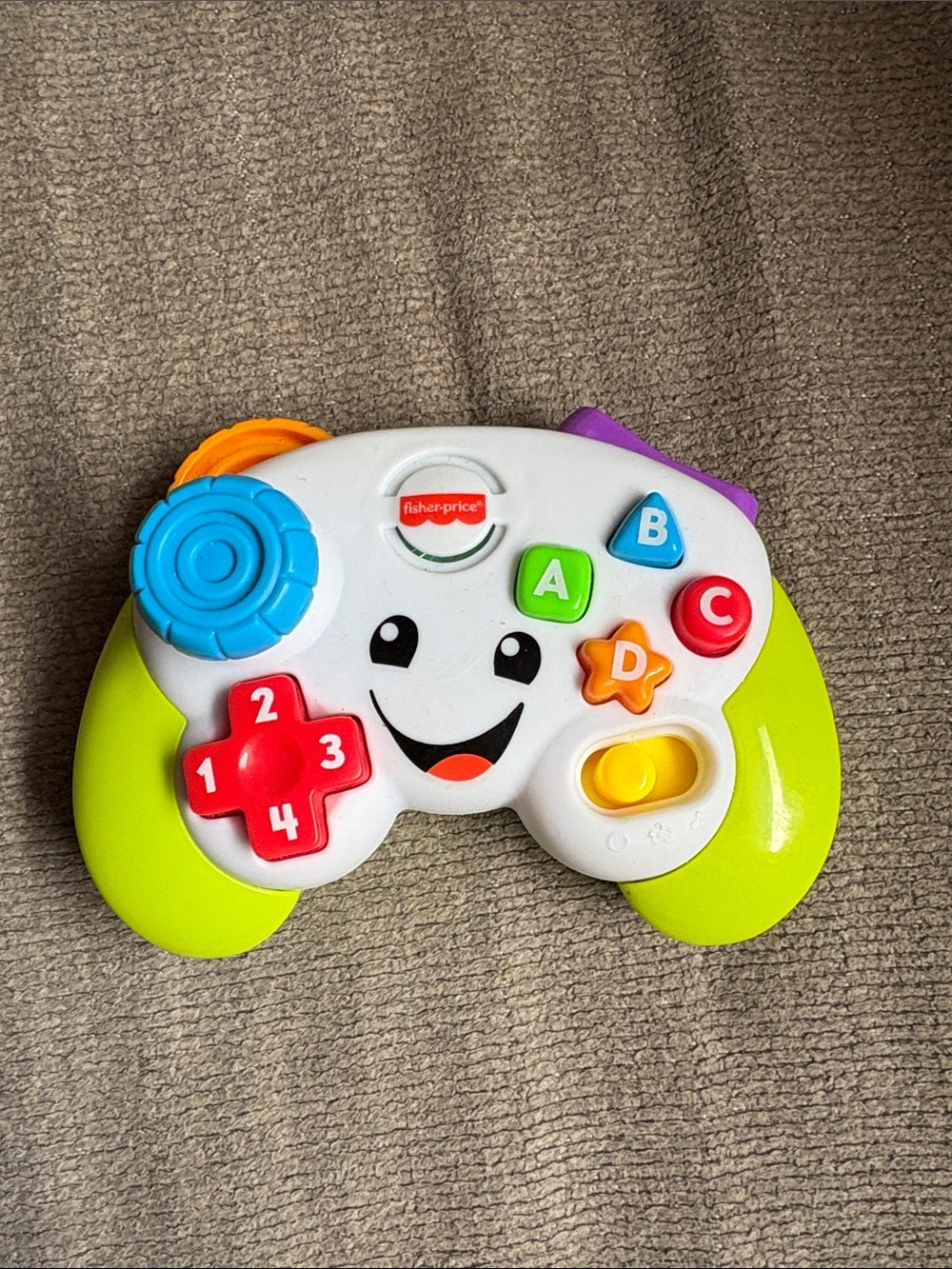 Fisher-Price White, Green and Blue Interactive Learning Game Controller